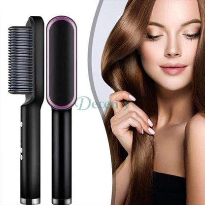Mini Hair Straightener Brush